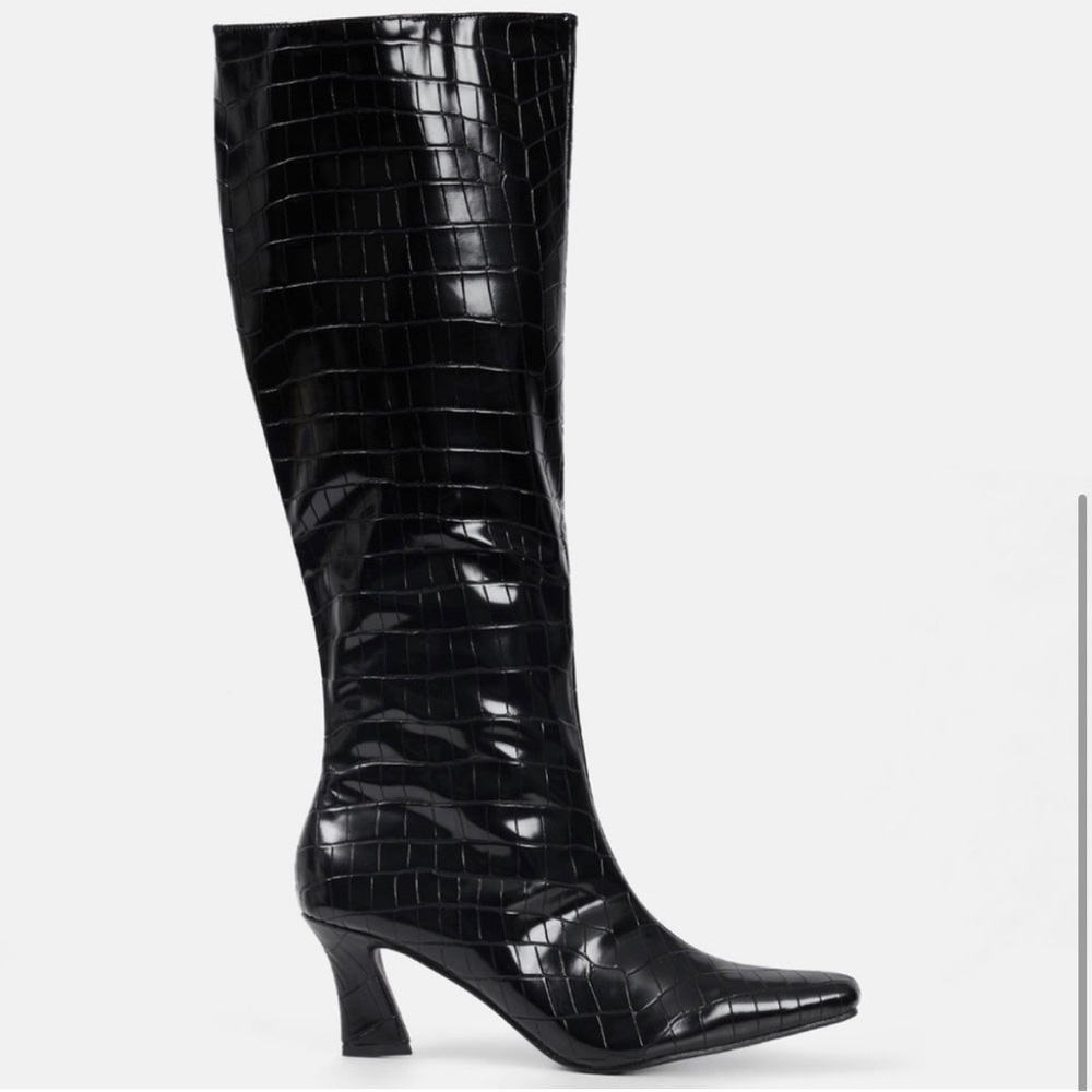 4th & Reckless Croc Print Boots